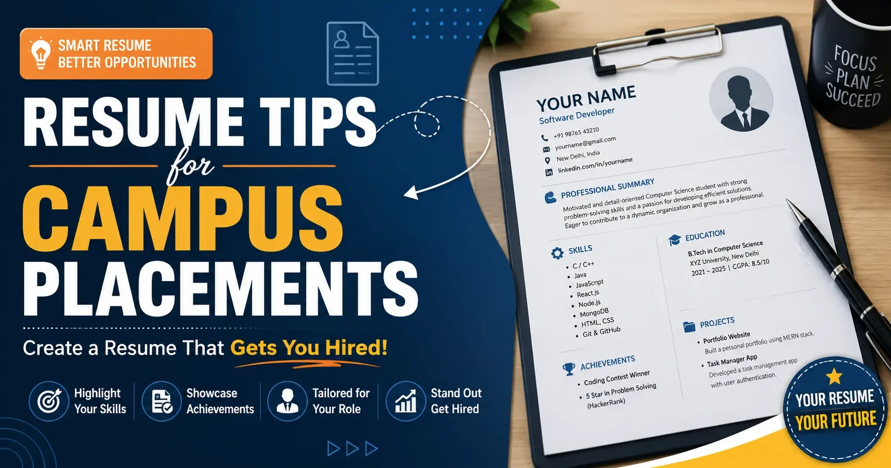 Resume Tips for Campus Placements featured image